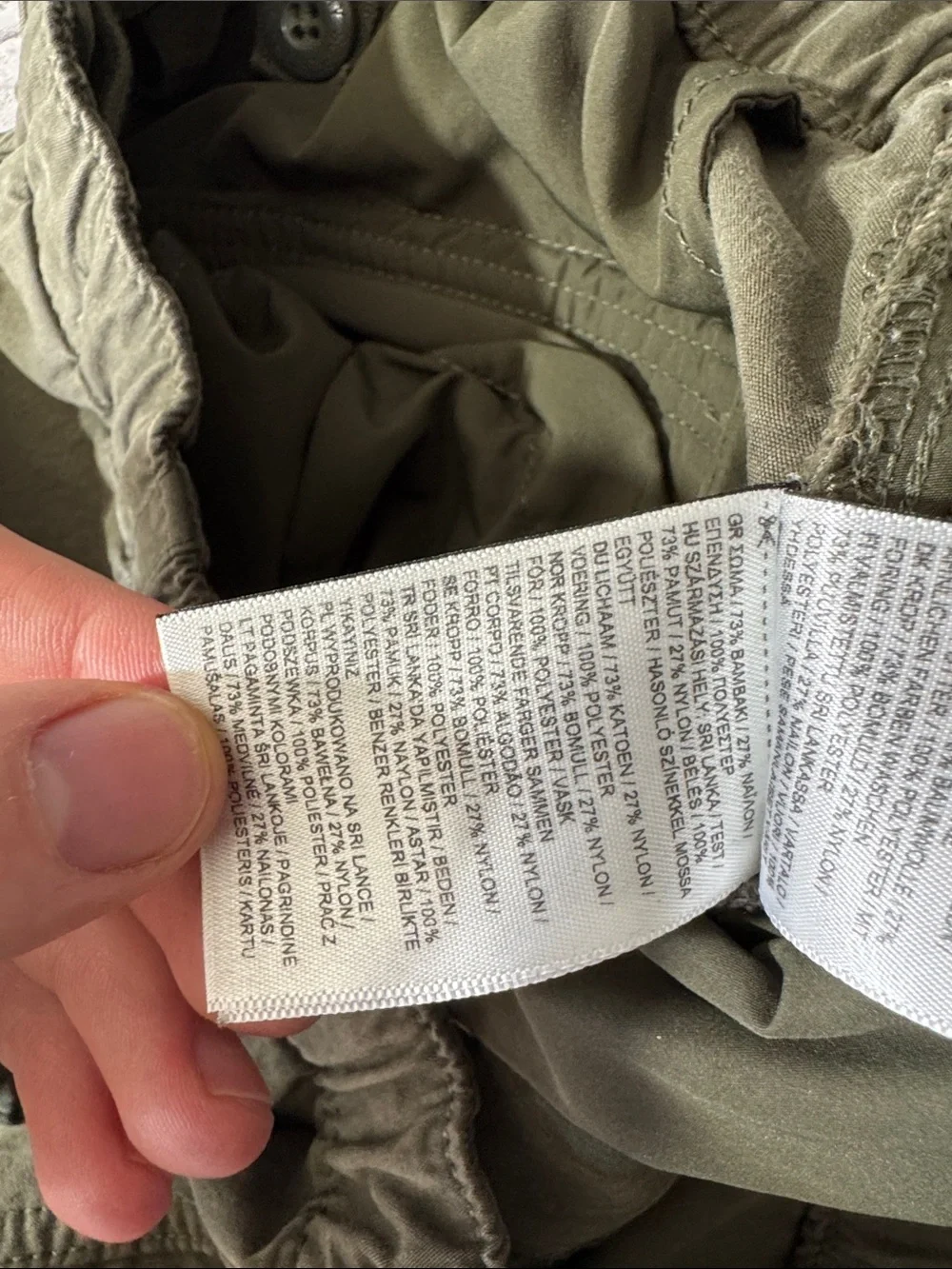 Superdry womens 32 x 32 parachute grip olive green cargo trouser pants EUC